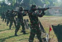 Asah Kemampuan Prajurit, Kodim 0815/ Mojokerto Gelar Latihan Menembak