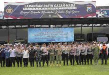 Polres Mojokerto Kota Siagakan 308 Personel Gabungan Amankan Natal dan Tahun Baru 2026