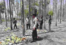 Sinergi Cegah Karhutla, Polres Bojonegoro Sisir Kawasan Rawan di Kedungadem