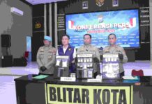 Polres Blitar Kota Ungkap 5 Kasus Narkoba, 85,75 Gram Sabu dan 1.686 Butir Pil Dobel L Disita