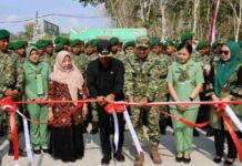 PLT Bupati Tulungagung Resmikan Jalan Rabat Beton Karya Bhakti TNI di Desa Manding, Rampung 24 Hari dari Target 30 Hari